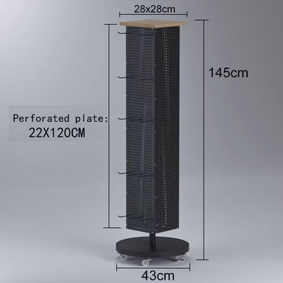 Heavy Duty Metallic Supermarket Shelves 1x1x1ft Custom Colors