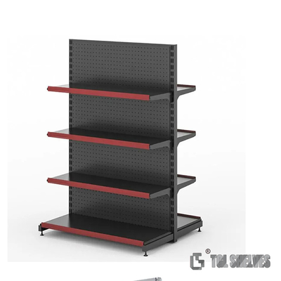 Grocery Display Racks And Shelves For Supermarket 600×1300mm Double Side